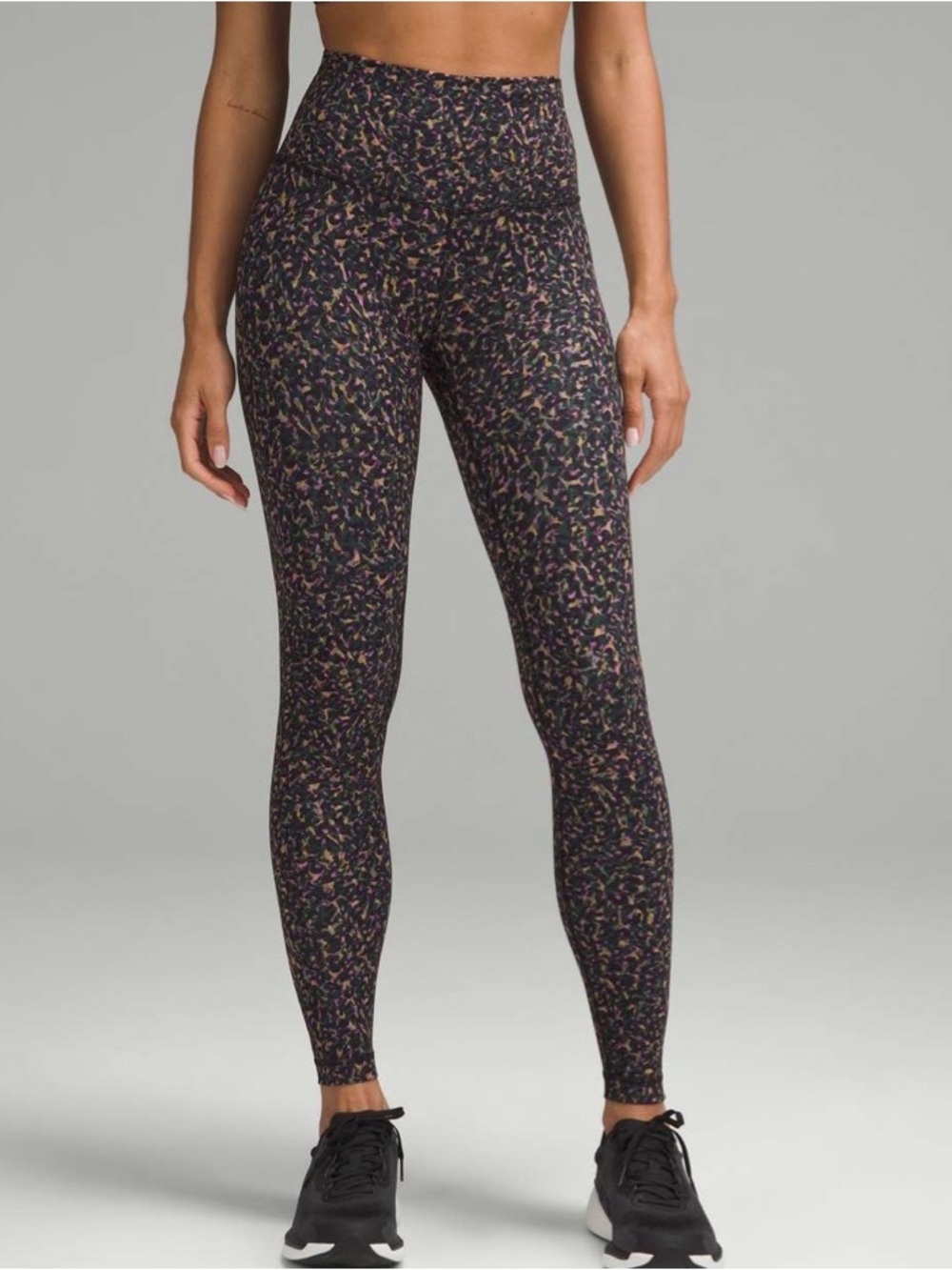 lululemon Wonder Train High raise Leggings Size 6 Fluctuate Micro Multi pattern